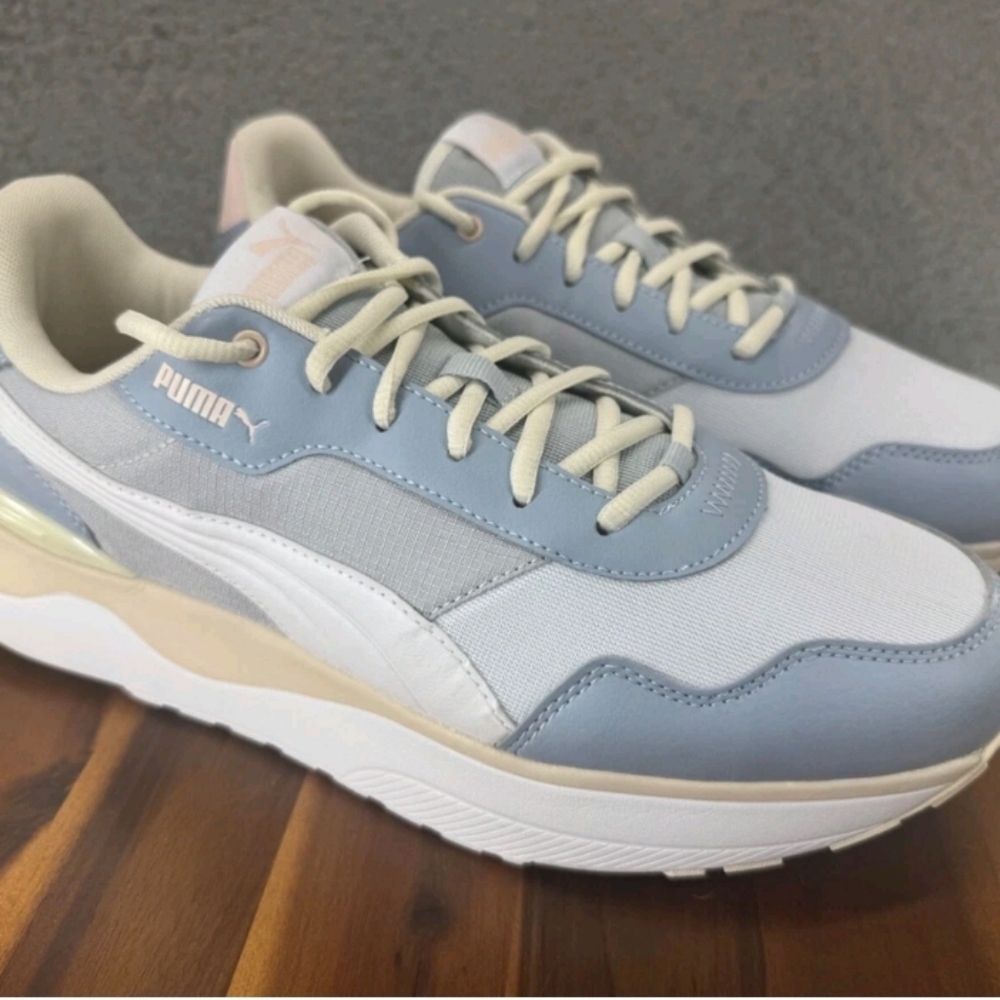 Puma R78 Voyage Sneakers Women’s 6.5 Blue White Lace Up Casual Running Shoes